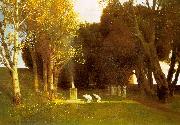 Arnold Bocklin The Sacred Wood oil painting artist